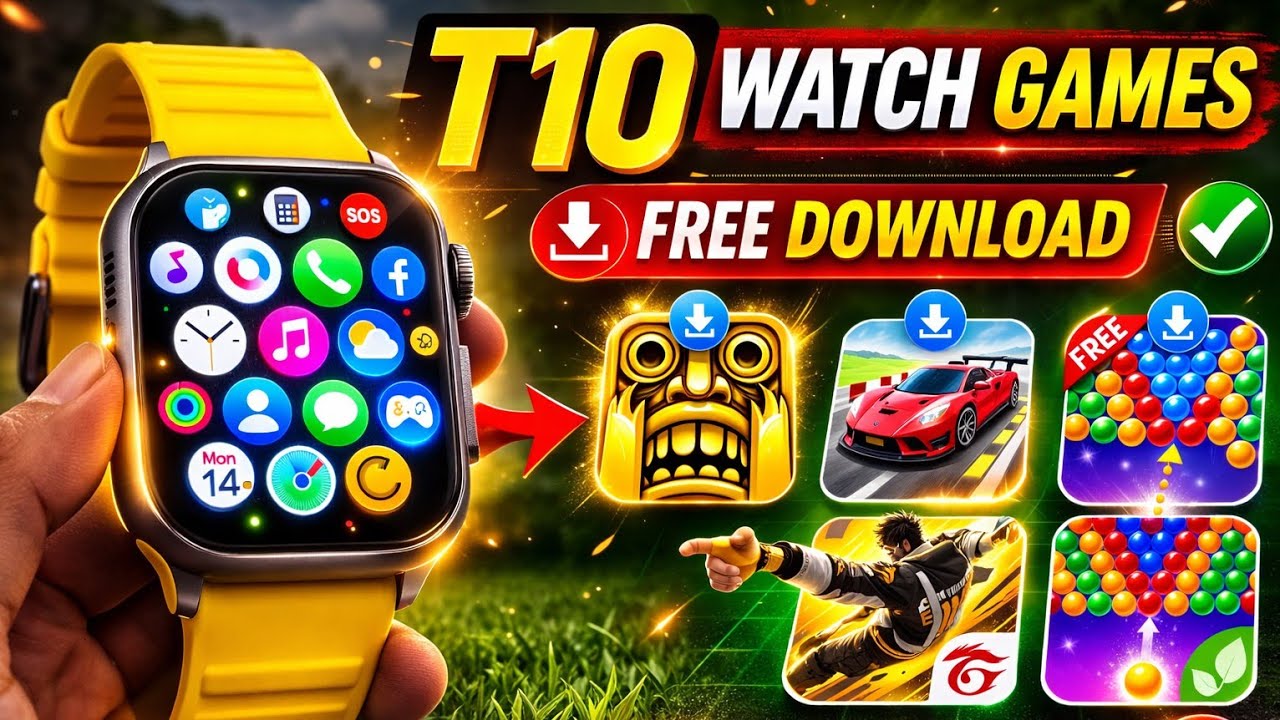 T800 Ultra Smart Watch Game Download | How to Download Apps & Games In ...