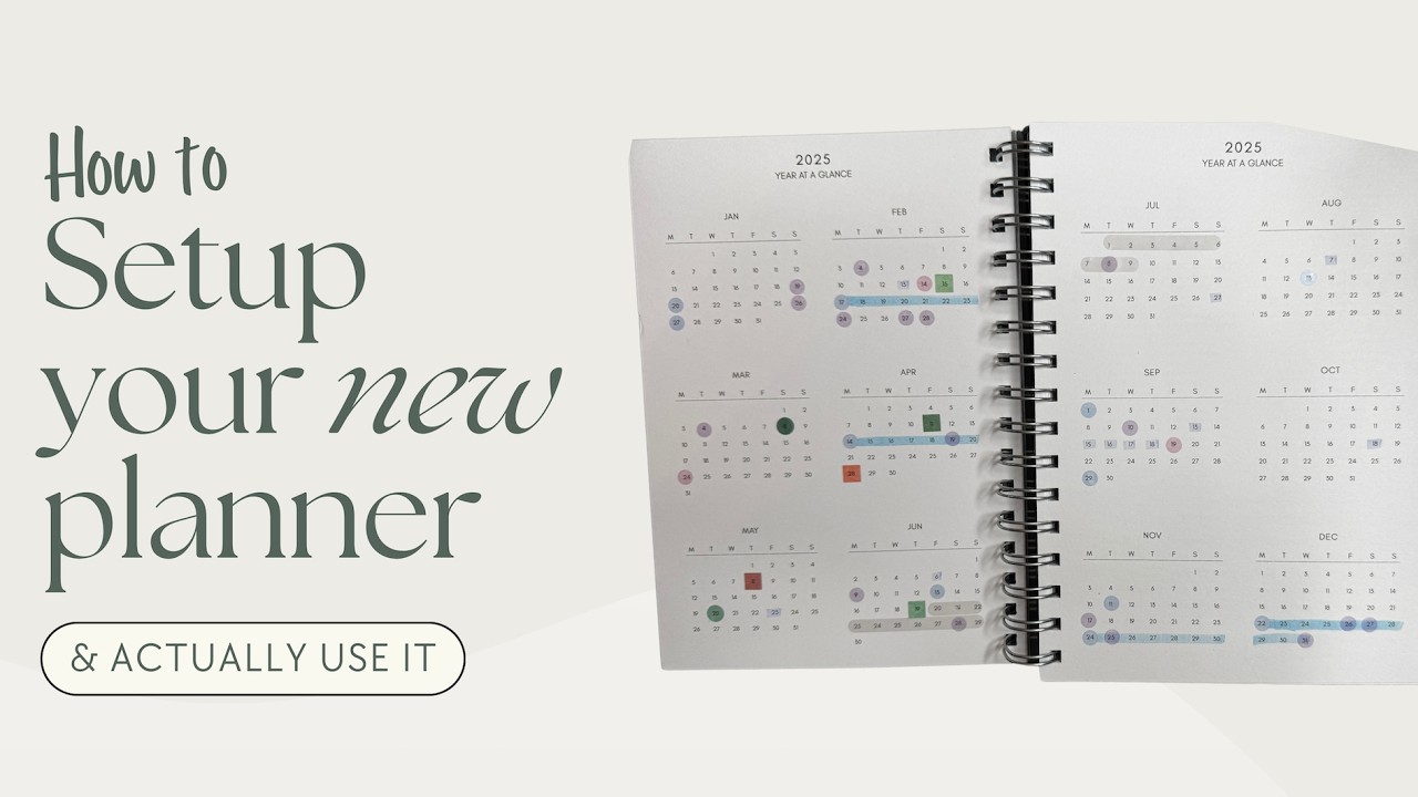 How to Set Up Your New Planner & Acutally Use It! - YouTube