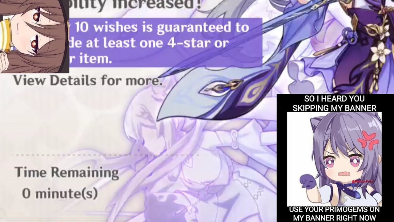 0 minute before keqing is gone