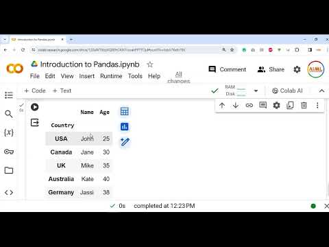Pandas Lec 3.2 - Rows, Columns and Cells of a Pandas DataFrame