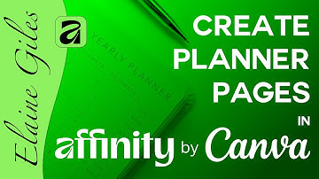 Create Planner Pages in Affinity by Canva
