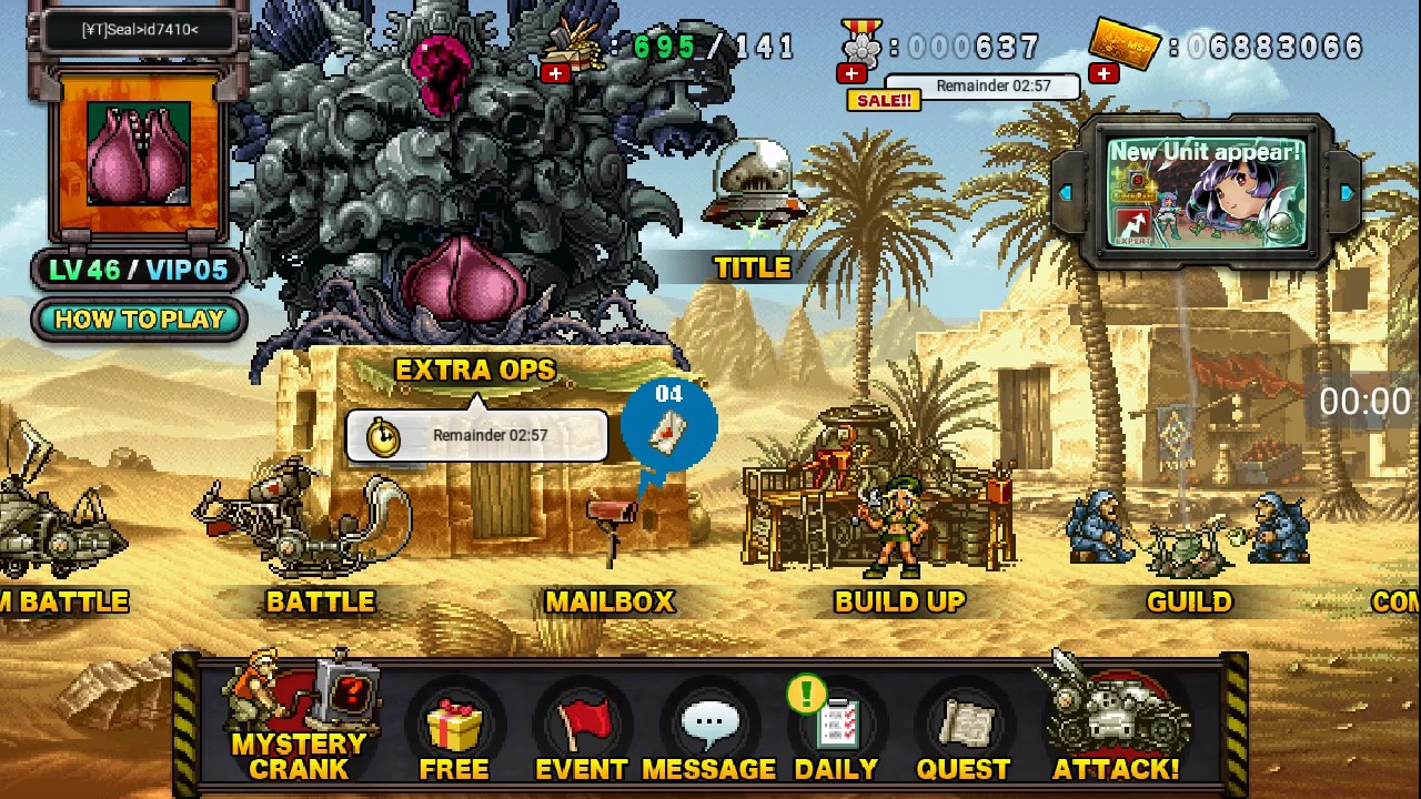 Sol Dae Rokker Metal Slug Attack : Invader Girl : Opening . Closing . Gold Sol Dae ...