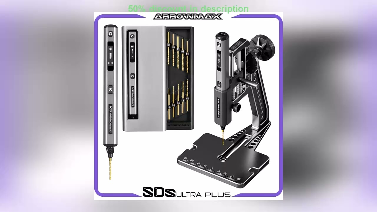Latest Products You Must Know! ARROWMAX Mini Electric Drill with Benchtop Press Cordless Hand Dr