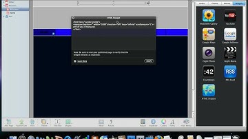 Making a website with iWeb 09 - Scrolling Text! | AppleGateProductions