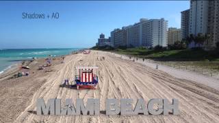 Camera Tracking Miami Beach + set extension & logo