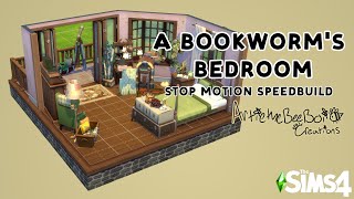 A Bookworm's Bedroom│The Sims 4 Stop Motion Speedbuild