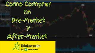Como Comprar Y Vender En Los Horarios Extendidos Premarket Y Aftermarket En Think Or Swim