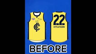 REDESIGNING CARLTON’S WORST AFL GUERNSEY