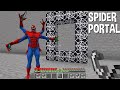 WHAT if TRY LIGHT this SPIDER MAN PORTAL in Minecraft ???