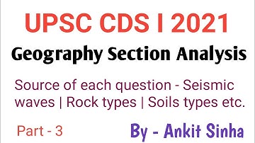 UPSC CDS I 2021 || Geography || Part - 3 || #facetsofupsc