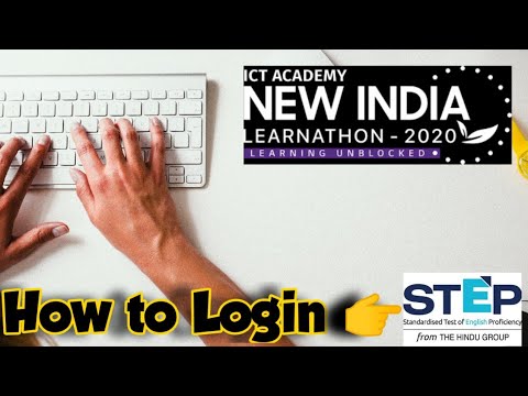 How to login to Stepathon | ICT Academy | Learnathon 2020 Course