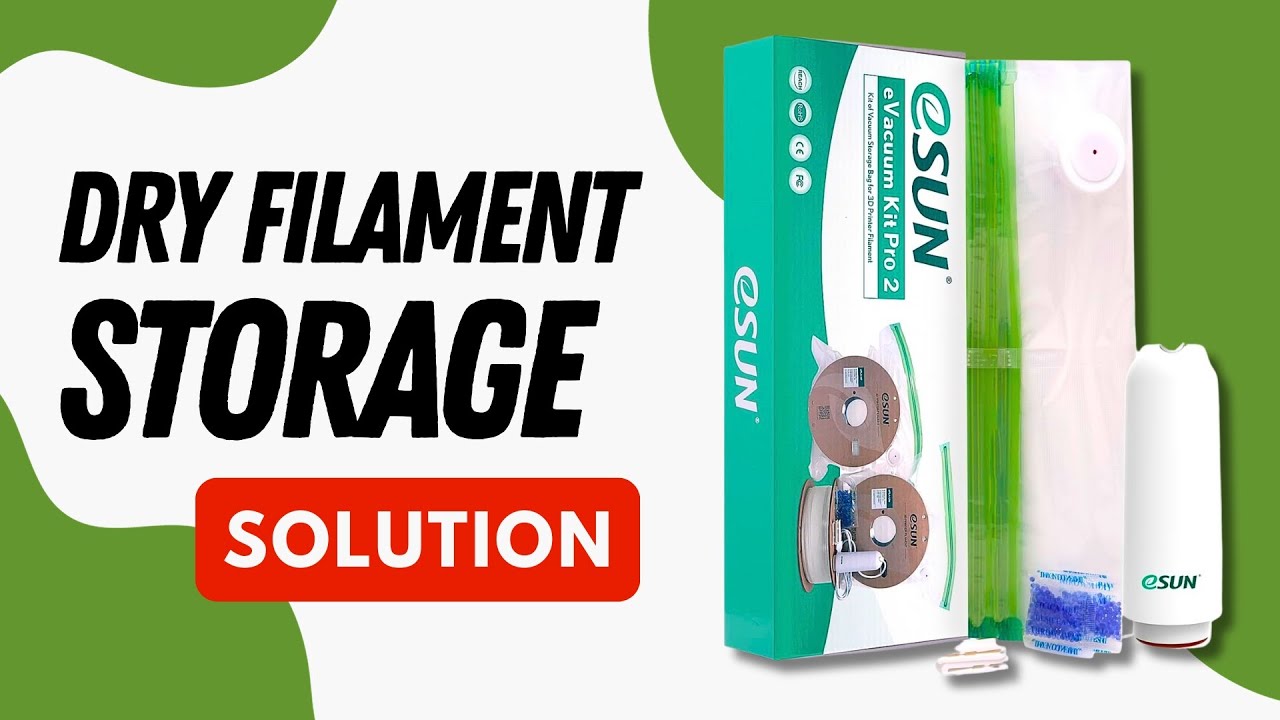 Dry Filament Storage PERFECTED - Esun Vacuum Bag Review and Demo 