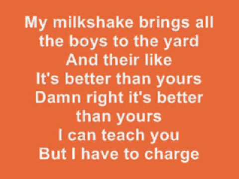 Kelis - Milkshake LYRICS