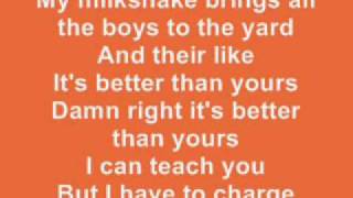 Kelis - Milkshake LYRICS chords