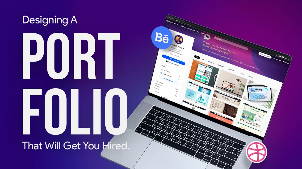 A Step-By-Step Guide To Building An Impressive Design Portfolio  || Hindi
