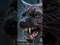 #cat #ai #horror #werewolf #aiart #aishorts #catshorts #catvideos #wolf #animals #tiger #shorts