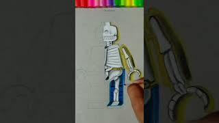 How to draw LEGO man #shorts#art#drawing#ytshorts#viralshorts#shortsvideo screenshot 4