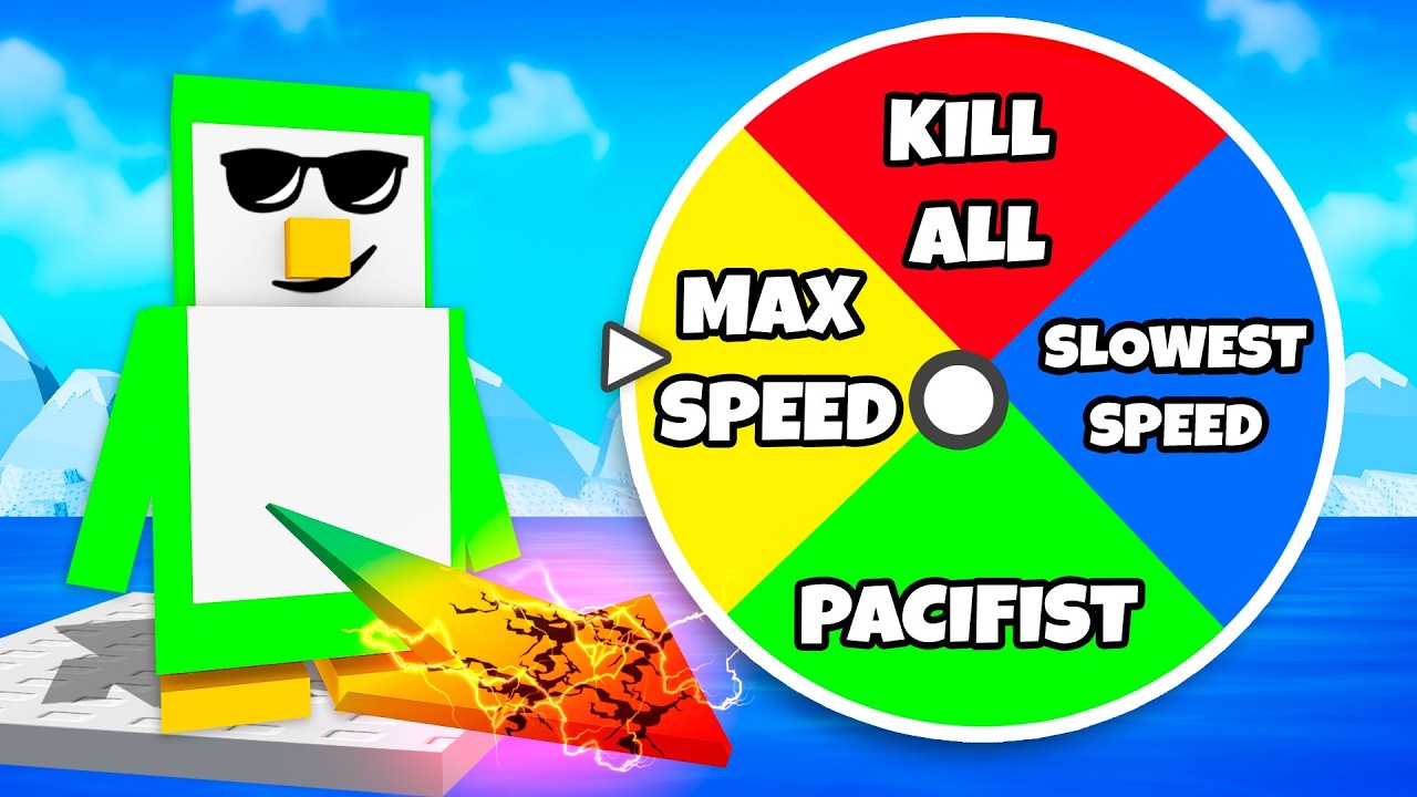 RANDOM WHEEL Chooses My CHALLENGE In Roblox Knockout!
