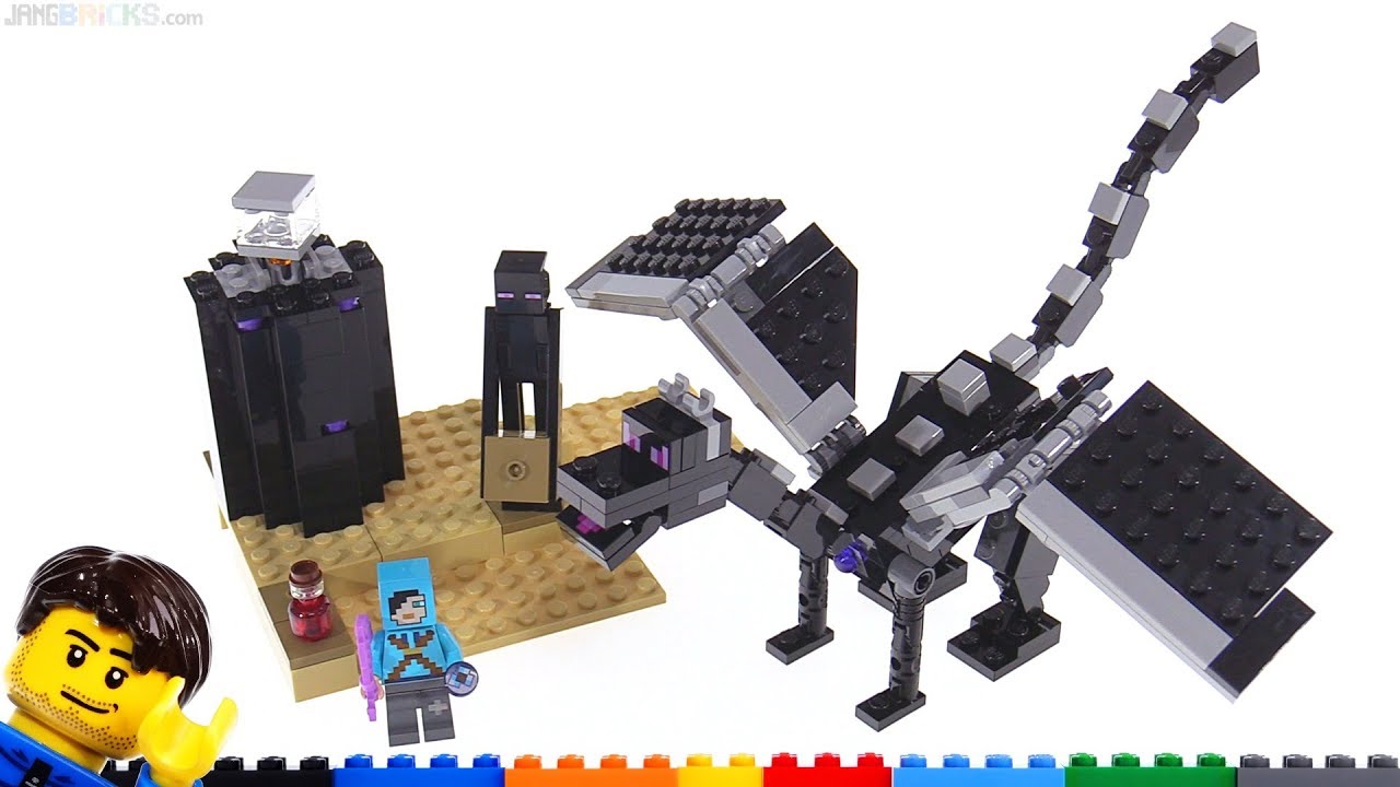 LEGO Minecraft The End Battle Ender Dragon Build Review 2019 