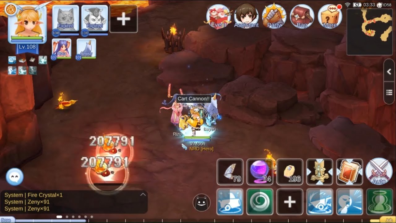 Cart Cannon 1Hit Juno Monster Ragnarok Mobile YouTube