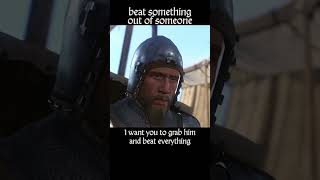 beat something out of someone — Kingdom Come : Deliverance dialogue scene