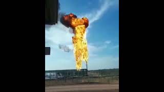 Flare Overflow and Emergency Shutdown (fire rain)
