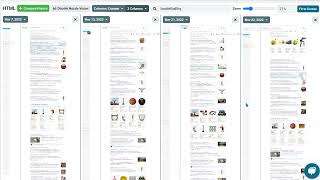 Side-by-Side SERP HTML Comparisons