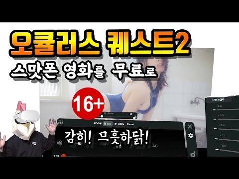   오큘러스 퀘스트2 스마트폰 영상 영화를 무료로 즐기세요