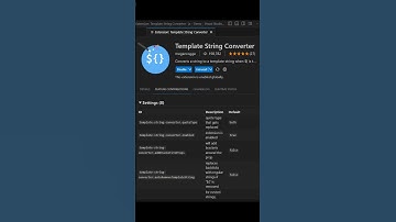 Extension of the Week: Template String Converter