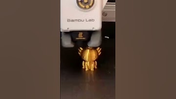 Golden Axolotl 3-d Print Time Lapse #gold #axolotl #3dprinter #timelapse