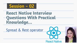 Spread & Rest operator explanation with practical #reactnativetutorial #interview #javascript