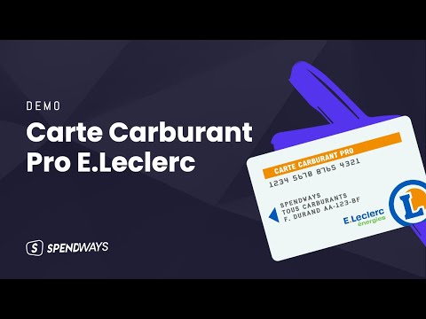 Carte Carburant Pro E.Leclerc - video from Vybe