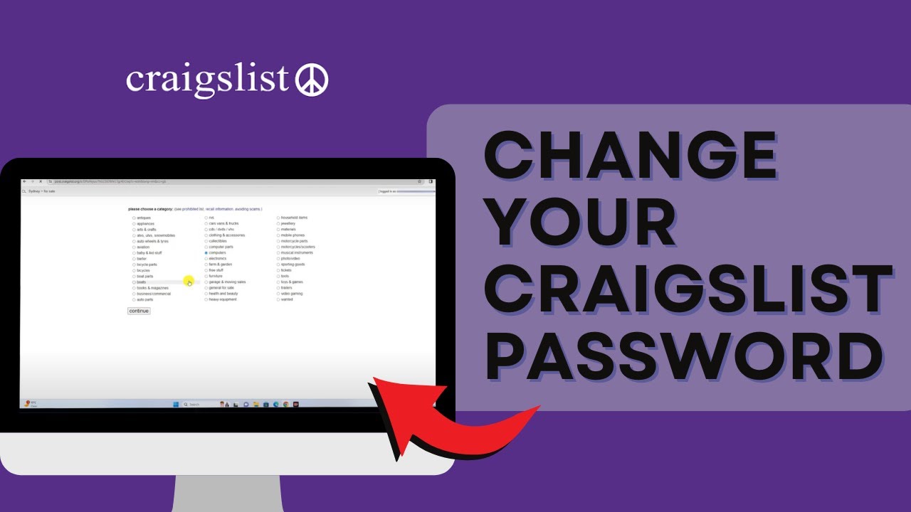 How to Change Your Craigslist Password 2024 Update Craigslist