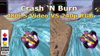 3DO Crash 'N Burn 480i S-Video VS 240p RGB