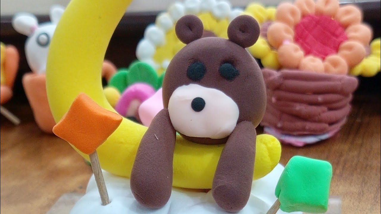 Bear Clay Tutorial || Cold Porcelain Clay || Air Dry Clay || Clay Craft Ideas