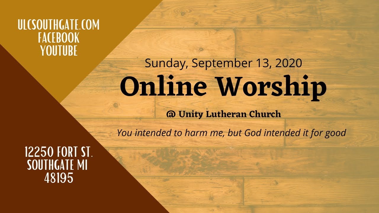 Unity Worship Service Program Unity Online Worship 9/13/2020 - YouTube