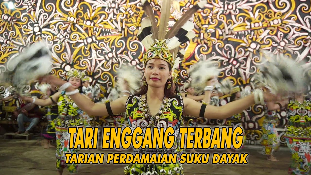 Tarian Enggang  burung  khas Kalimantan lambang Perdamaian 