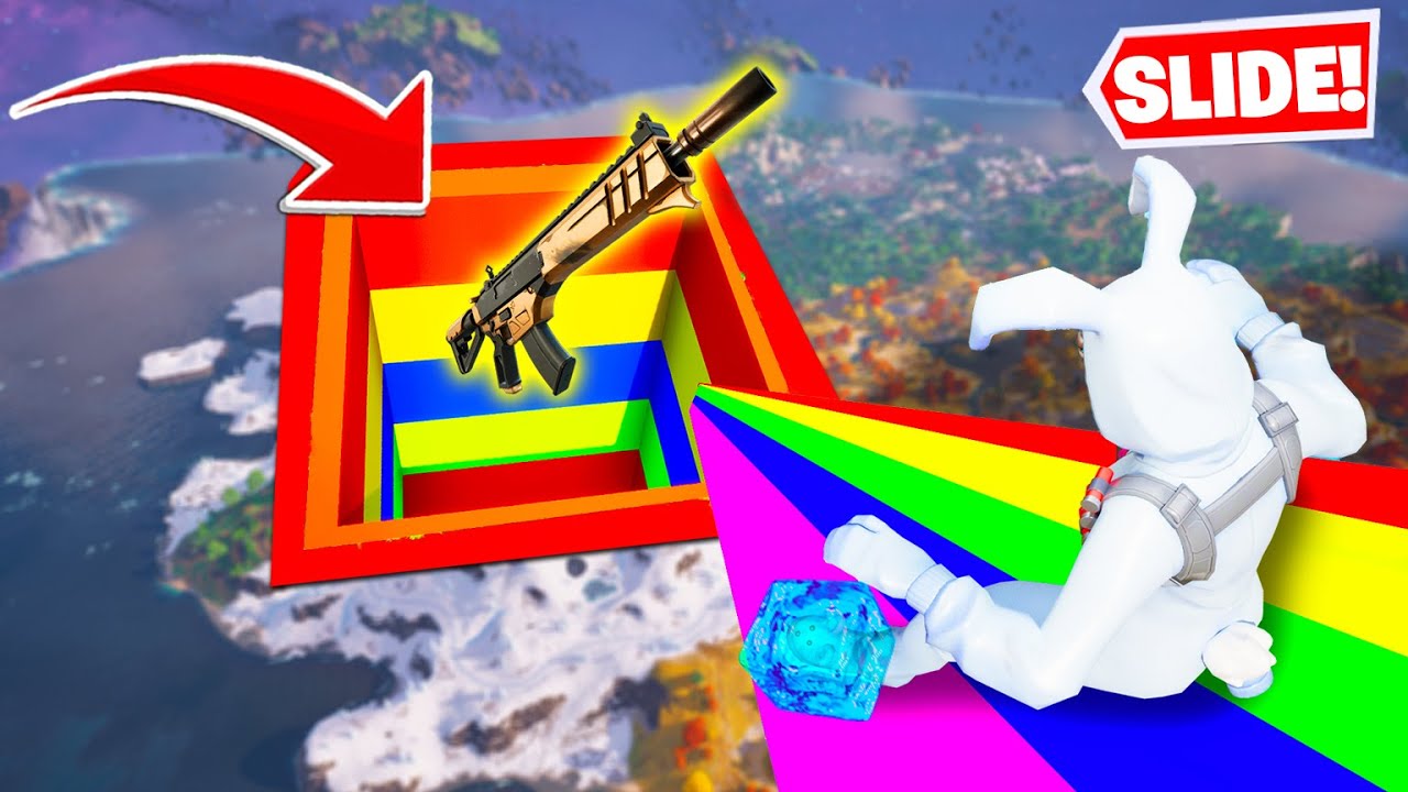 Wir RUTSCHEN um GOLDENEN LOOT in Fortnite (zu krass)