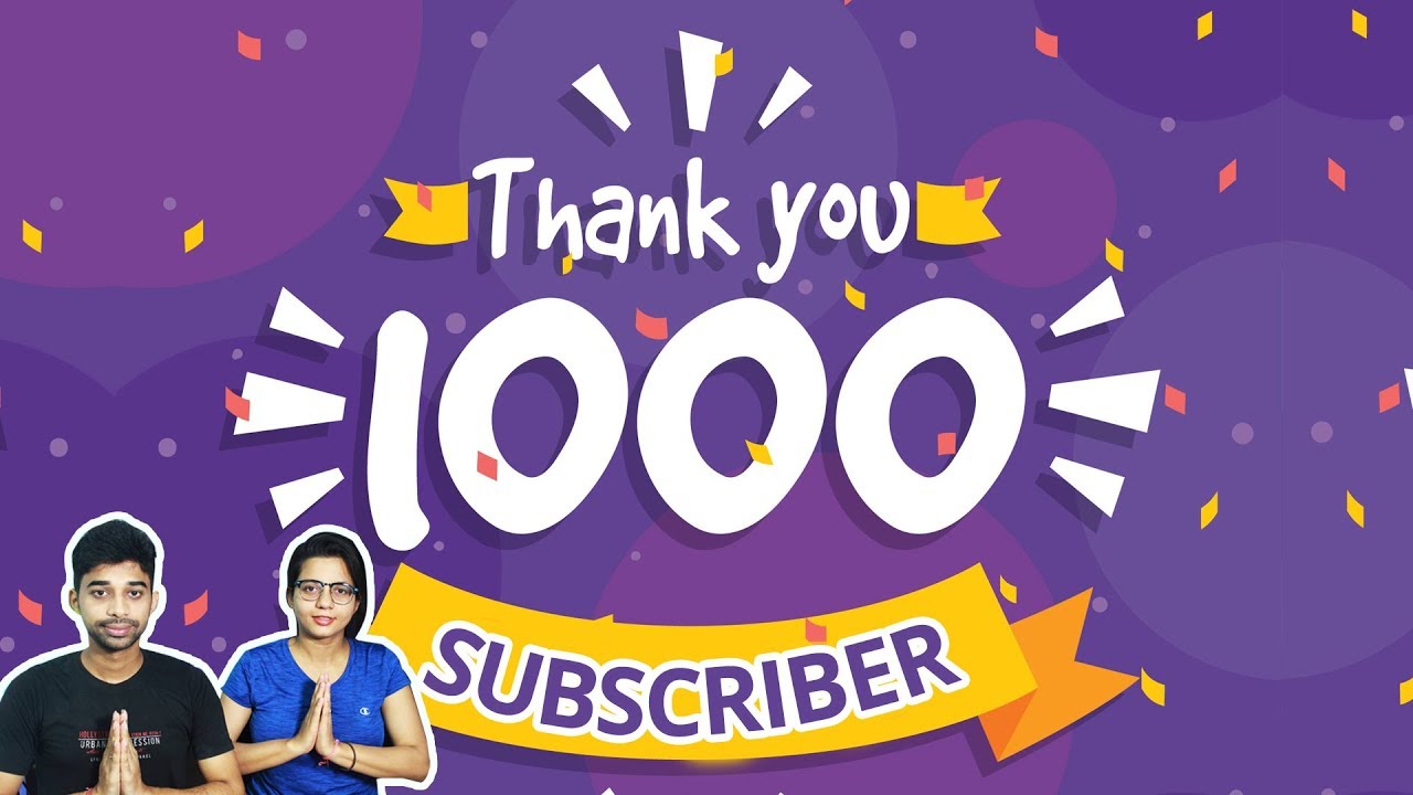 1K Subscribers Special Video| Thank You Guys From Our Heart 💓💓 - YouTube