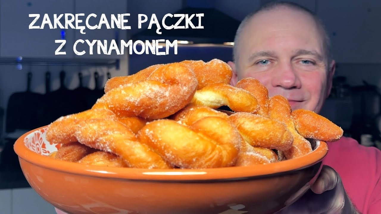 Zakręcane pączki z cynamonem. Lepsze niż z cukierni. Bardzo łatwe!