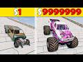 DownHill Challenge#6 Cars VS Stairs VS Roller Coaster Bridge | BeamNG.Drive