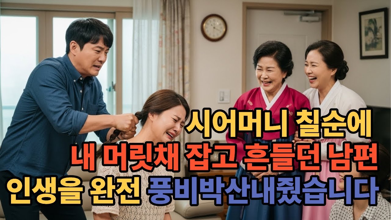 시어머니 칠순에 내 머릿채 잡고 흔들던 남편 인생을 완전 풍비박산내줬습다#복수드라마 #시니어드라마 