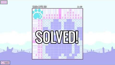 Picross Touch Hard Speed Playthrough 151-155 (31/37)
