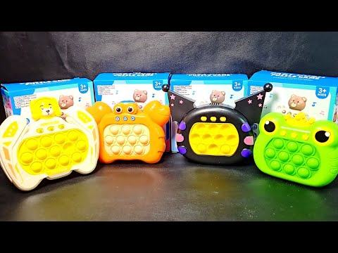 1 Minute Satisfying with Playing Push Game Pop It Eletrônico Fidget Toy ASMR No Talking