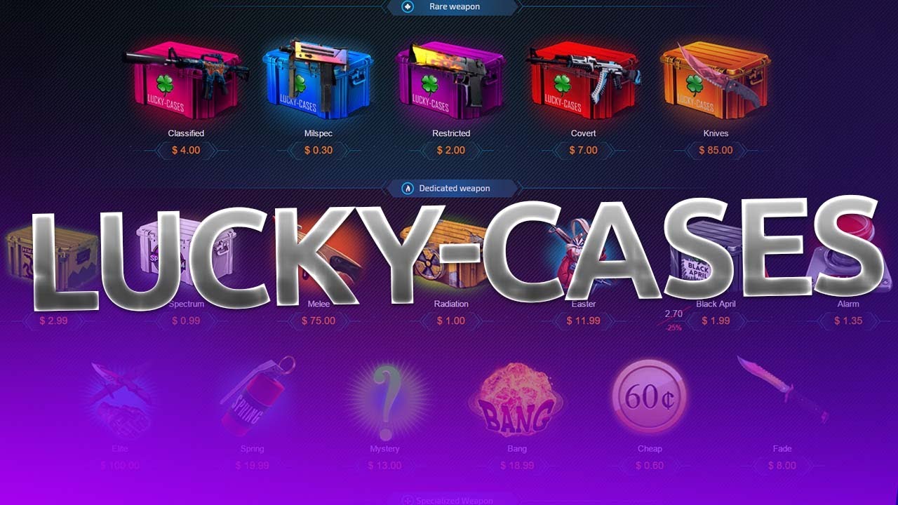So I Found This New Site... LUCKY-CASES.COM | $1000 IN CASES!
