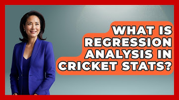 What Is Regression Analysis In Cricket Stats? - Cricket Stats Zone