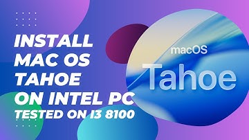 Hackintosh Tutorial: Install macOS Tahoe on Intel 8th-Gen (Beginner Friendly)