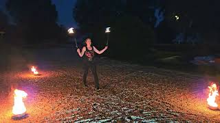 Fire Poi Auftritt