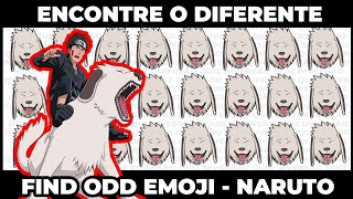 Ache Emoji Diferente   Encontre o diferente   Game do Emoji   Caça Emoji NARUTO 8 screenshot 1