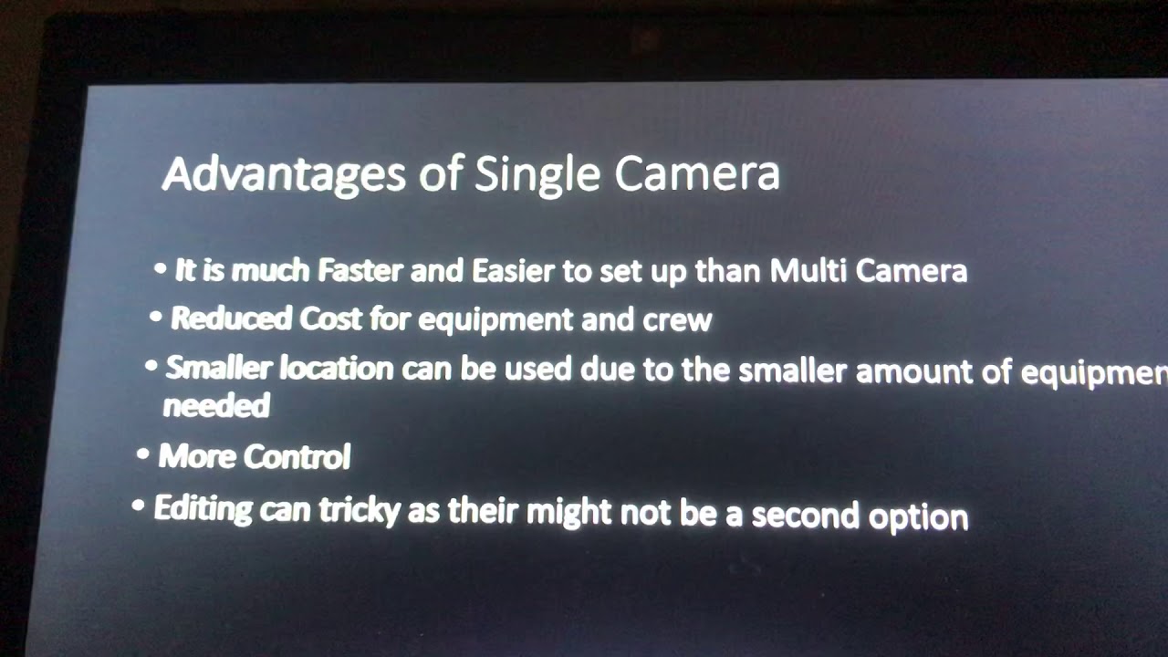 SINGLE CAMERA AND MULTI CAMERA YouTube